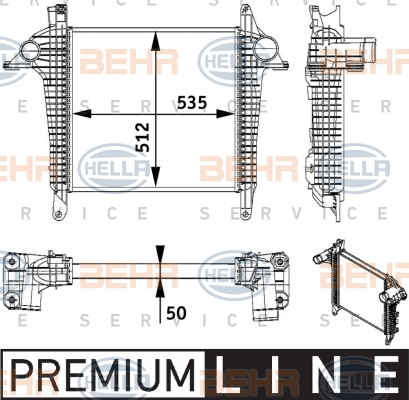 Radiator Intercooler HELLA pentru MAN TGL - RESIGILAT